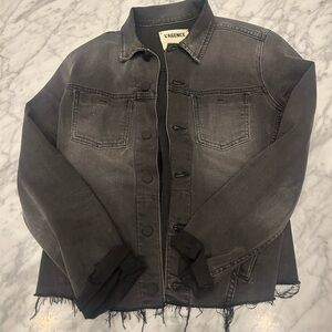 L'AGENCE Charcoal Denim Jacket Size Large